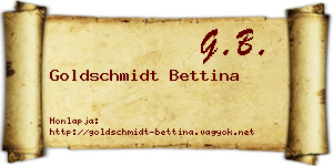 Goldschmidt Bettina névjegykártya